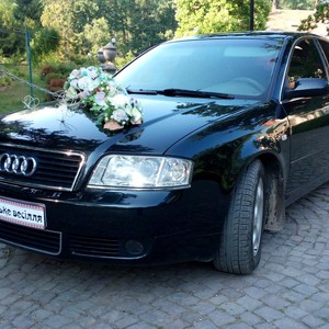Чорна Audi A6 автокортеж весільне авто, фото 4